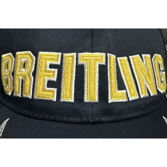 Breitling Watches 1884 Big Logo Embroidered Chronographs Blue Snapback Hat Cap - Picture 4 of 8